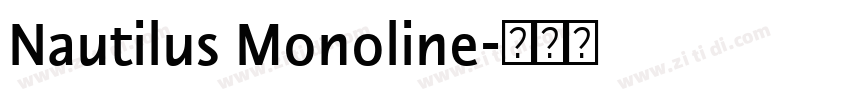 Nautilus Monoline字体转换